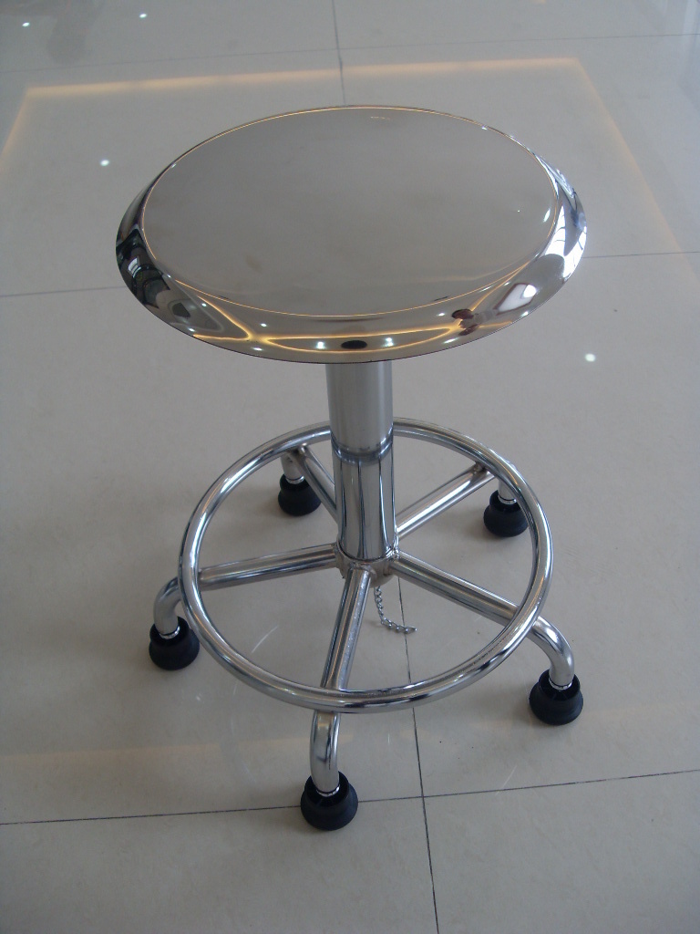 ESD antistatic adjustable stainless steel laboratory chair stool