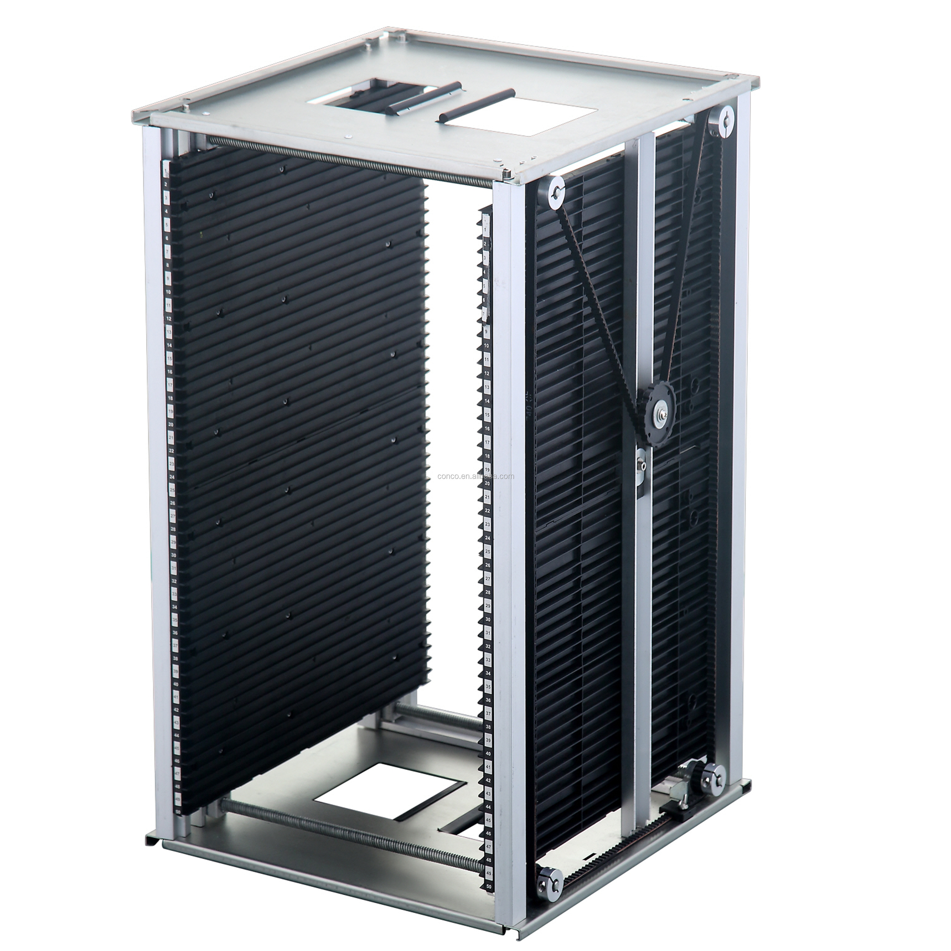 Anti Static PCB belt Adjustment Aluminium Storage Magazine Rack