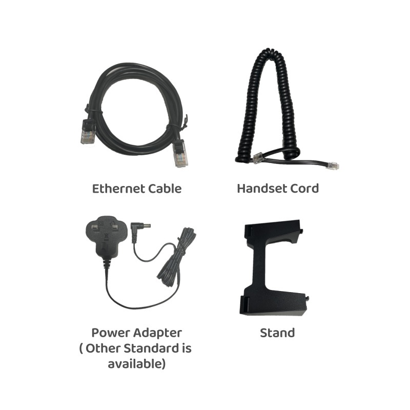 KEXINT Manufacture X1E With Plug Ethernet VOIP 2 SIP Line Fast Connection Entry Level IPv6 IPv4 IP Phone