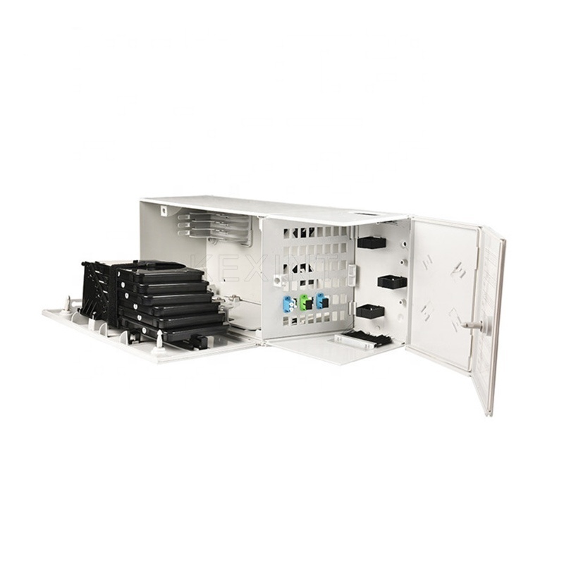 KEXINT FTTH Fiber Operator Distribution Cabinet Fiber Optic Hub 48 Core Waterproof IP65 Wall Mount Distribution Box