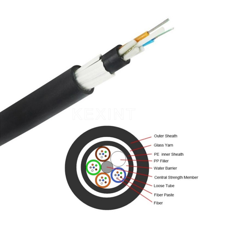 KEXINT GYFTZY63 Wholesale High Quality Outdoor Rat-proof Waterproof Directly Buried Fiber Optical Cable