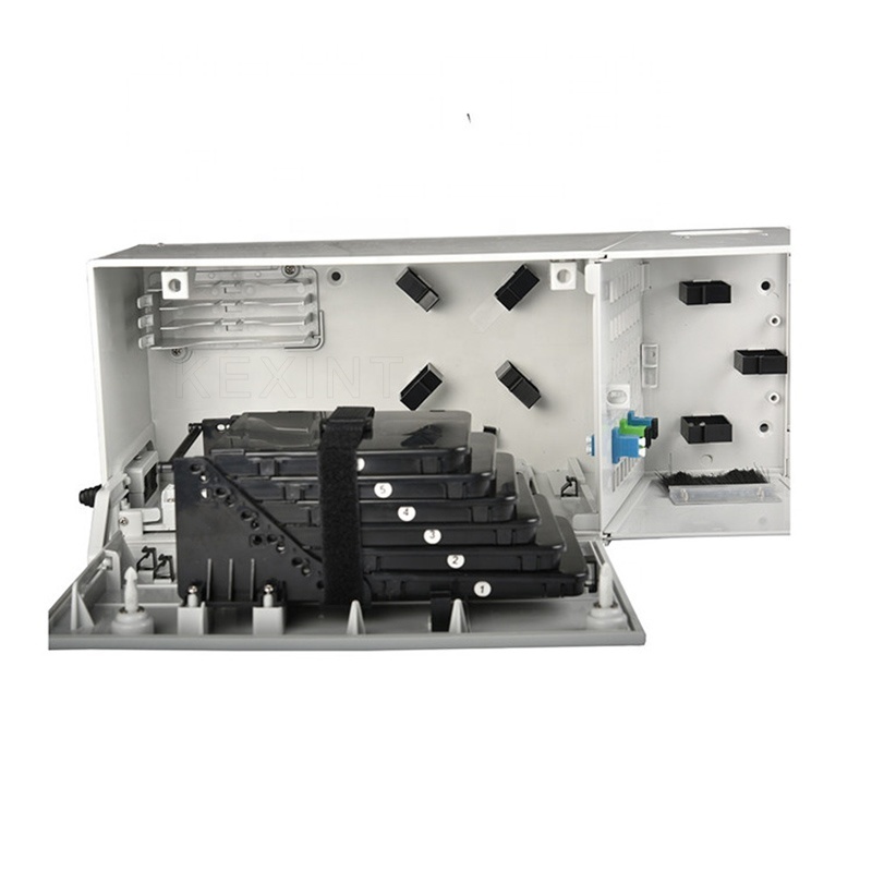 KEXINT FTTH Fiber Operator Distribution Cabinet Fiber Optic Hub 48 Core Waterproof IP65 Wall Mount Distribution Box