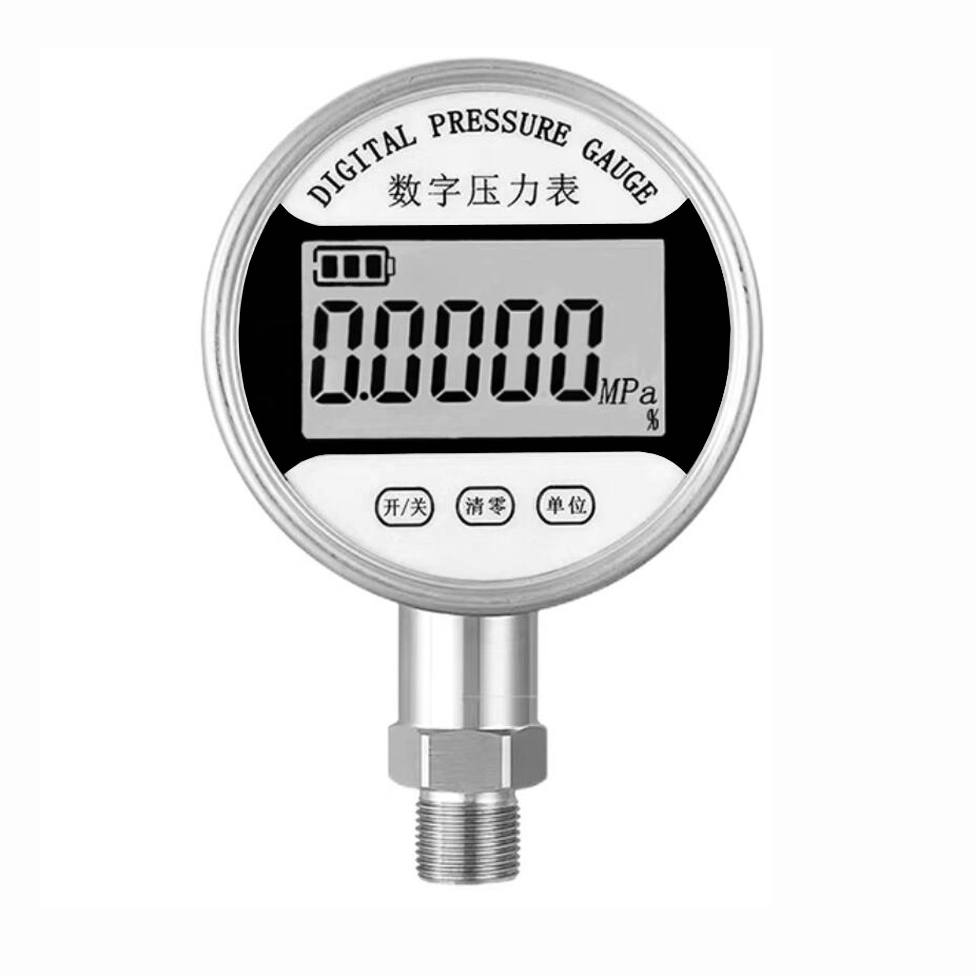 High-Precision Intelligent Digital Pressure Gauge , Wireless bar mpa psi  digital Pressure Manometer with stainless steel shell