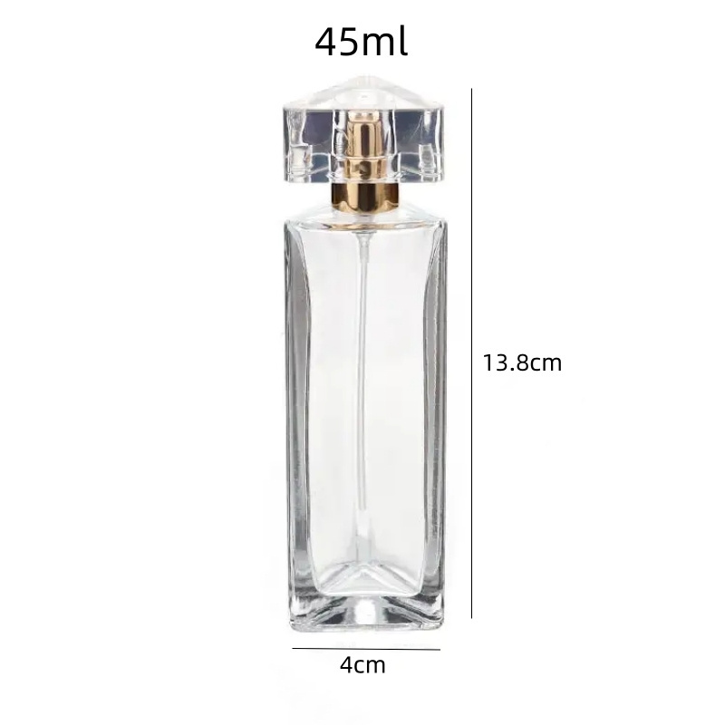 Hot selling 30ml 45ml Perfume spray bottle triangle Luxury perfume bottle Fashion Perfume bottle