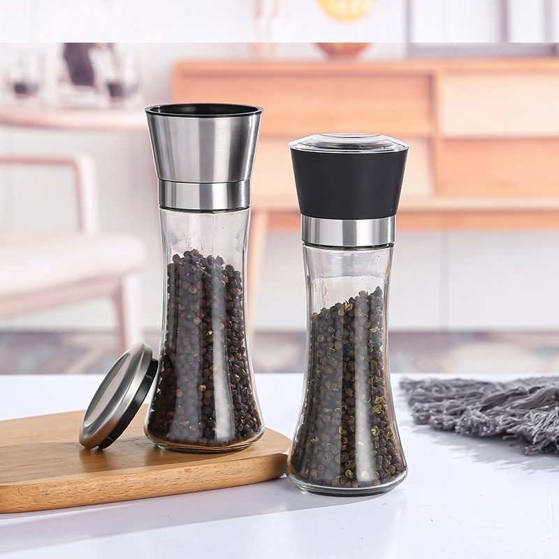 Wholesale grinder machine for kitchen 180ml 200ml  salt pepper grinder pepper grinder