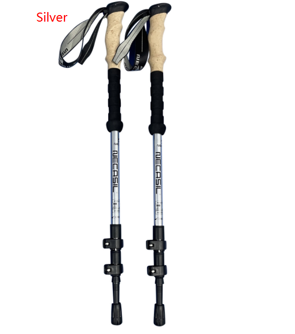 6061 aluminum Foldable Trekking Pole Nordic Walking Stick Telescopic Hiking Pole with Flip Lock