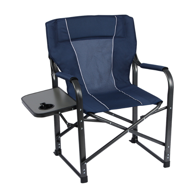 Factory price Heavy Duty Portable Folding Chair with Side Table Pocket Handle for Beach Outdoor Camping Director Chair