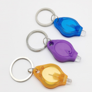 Mini Led Light Keychain UV 395nm Flashlight UV Flash Light Keyring Plastic Flashlight