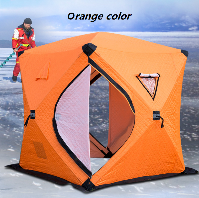 High quality pop Up custom Outdoor sauna tent room Square hiking insulated camping ice cube winter fishing tent winter hot tent