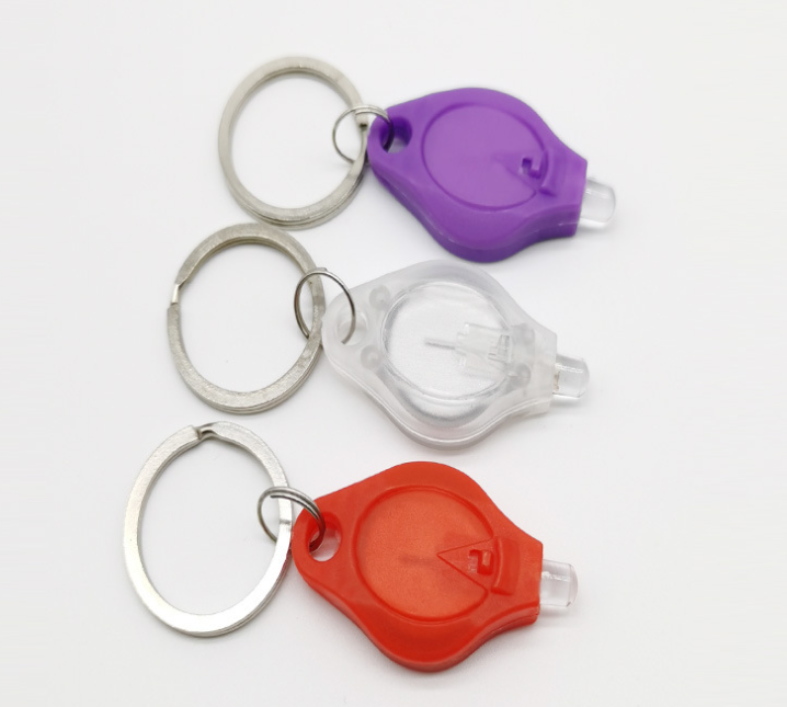 Mini Led Light Keychain UV 395nm Flashlight UV Flash Light Keyring Plastic Flashlight