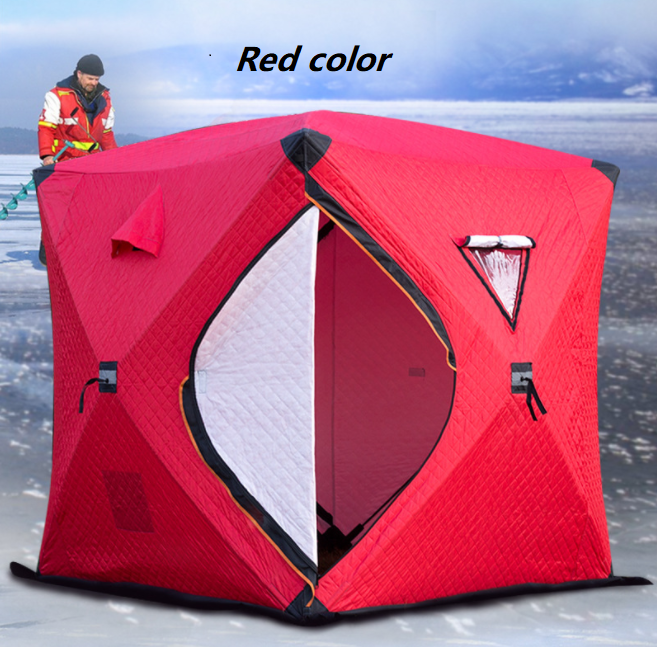 High quality pop Up custom Outdoor sauna tent room Square hiking insulated camping ice cube winter fishing tent winter hot tent