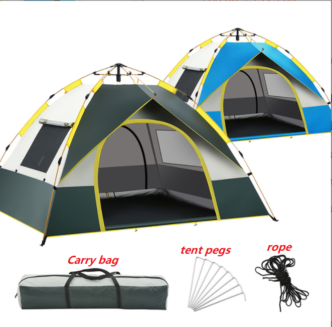 3-4 Persons Large Waterproof Camping Tents Camping Family Outdoor Tent