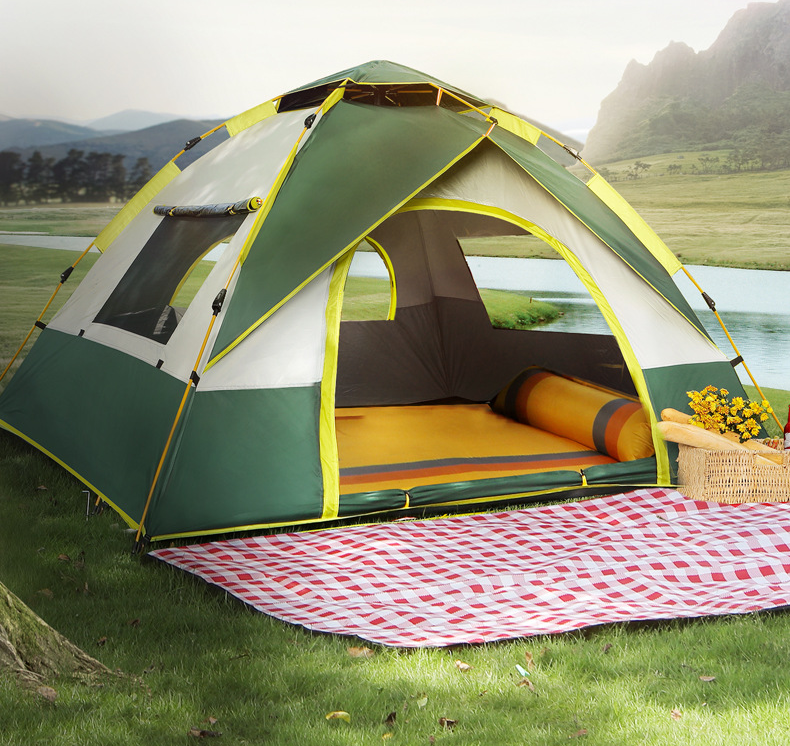 3-4 Persons Large Waterproof Camping Tents Camping Family Outdoor Tent