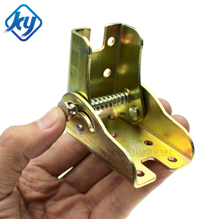 KEYANG Folding 90 degree hinge furniture locking metal foldable table leg bracket hinges