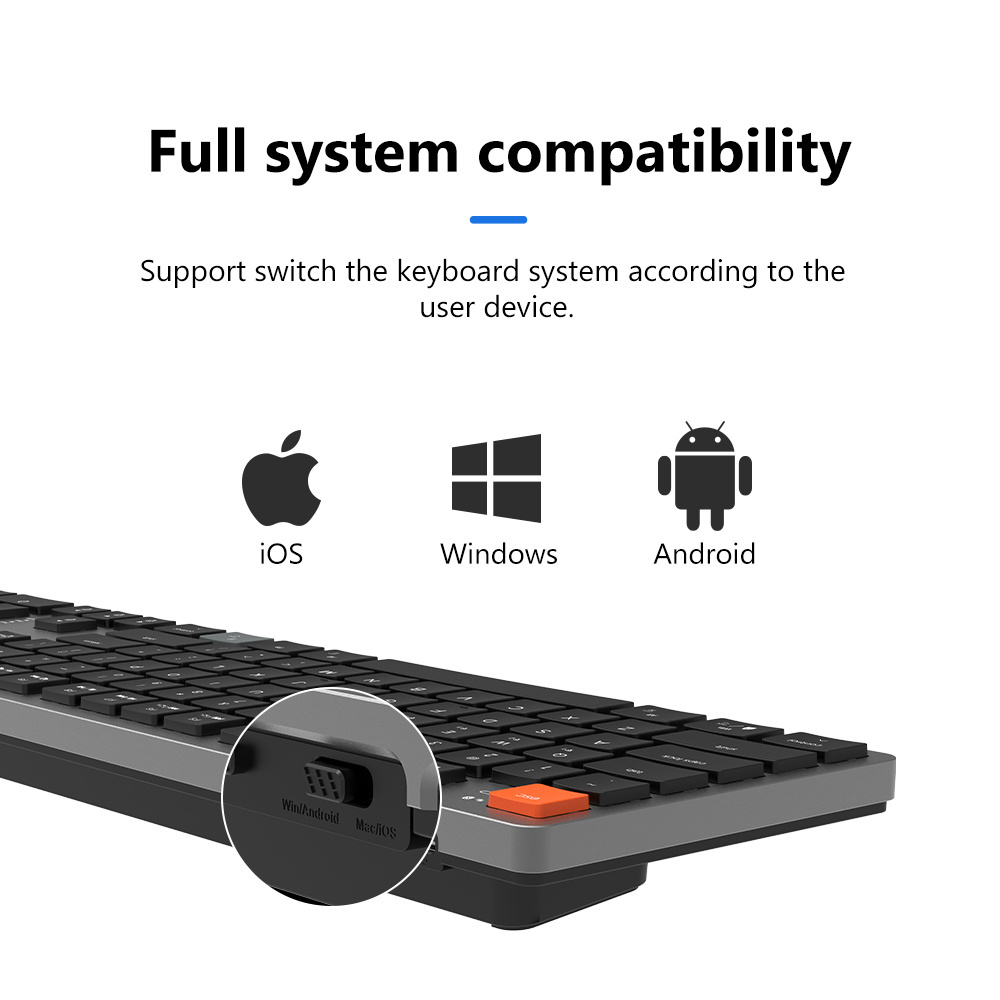 Factory Custom Thin Keycaps Mechanical Keyboard office Compatible with Numpad Working Keyboard RGB USB Type C