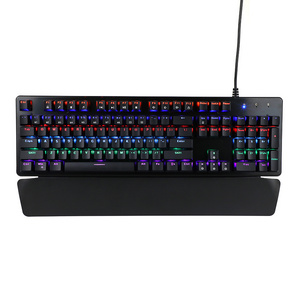 RGB Wired Gaming Mechanical Keyboard 60% backlit Ergonomic multimedia keys For Spanish Keyboard with hand rest