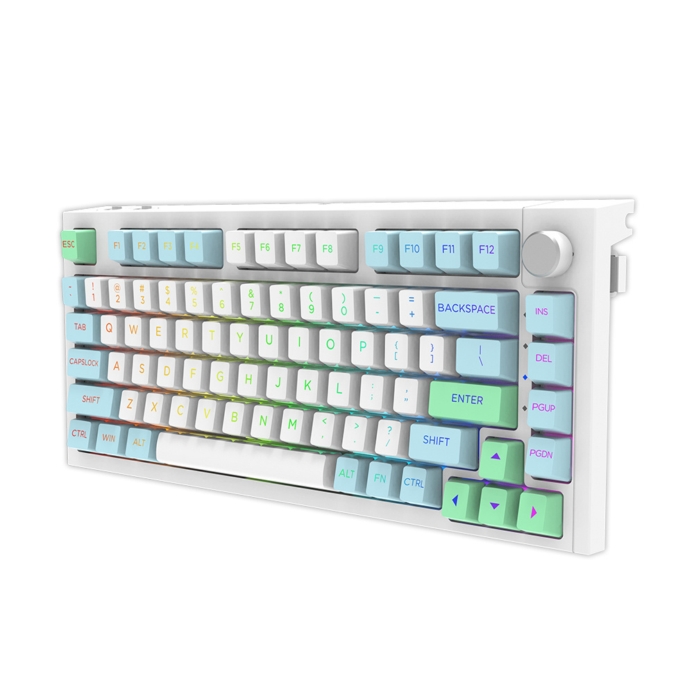 mechanical keyboard 60% Wireless gaming RGB hot-swappable PBT Casket gasket Silicone pad soundproof removable mechanical shaft