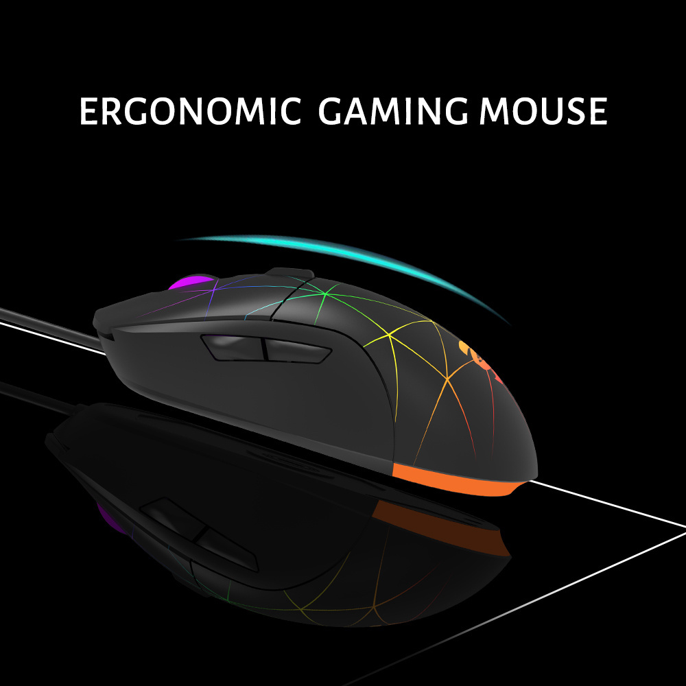 IDM OEM Custom Wired Gaming Mouse super Cheap RGB Usb 16000 Dpi Wired Mouse RGB Gamer Computer Mouse