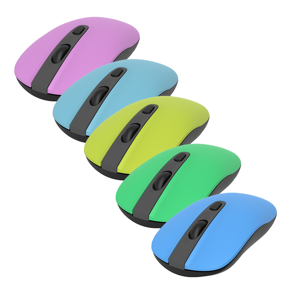 2.4G Wireless bluetooth ergonomic Office mouse  rechargeable  Laptop Office colorful available mouse