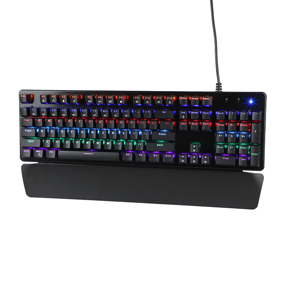 RGB Wired Gaming Mechanical Keyboard 60% backlit Ergonomic multimedia keys For Spanish Keyboard with hand rest