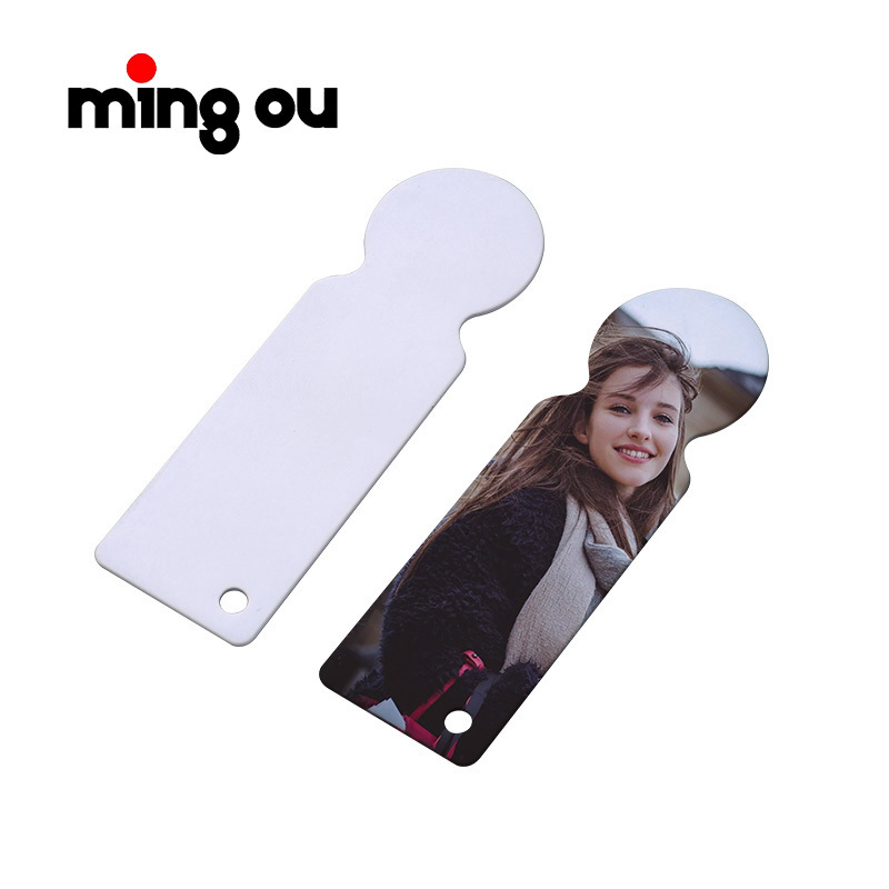 DIY LOGO Sublimation Shopping Cart Clips Coins Key Ring Holder