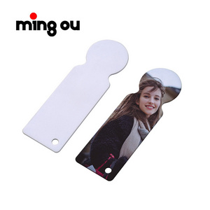 DIY LOGO Sublimation Shopping Cart Clips Coins Key Ring Holder