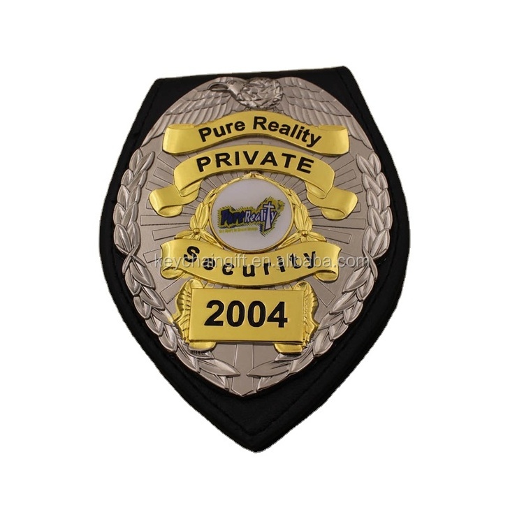 Wholesale custom metal leather security lapel pin