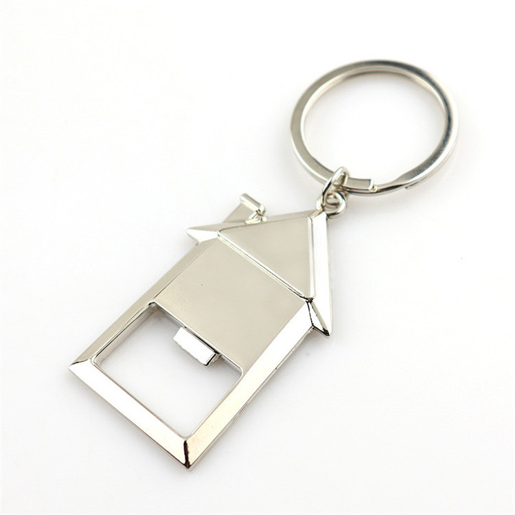 Wholesale Zinc Alloy metal house shaped bottle opener With Logo