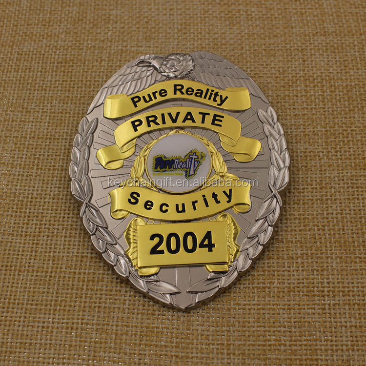 Wholesale custom metal leather security lapel pin