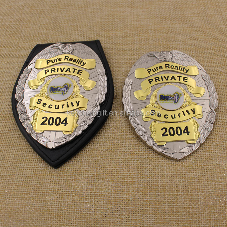 Wholesale custom metal leather security lapel pin