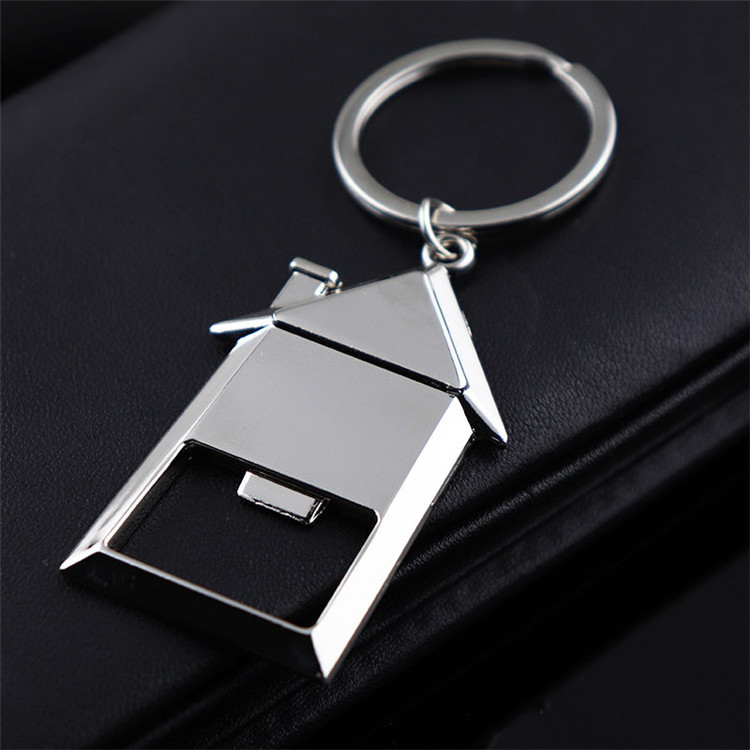 Wholesale Zinc Alloy metal house shaped bottle opener With Logo