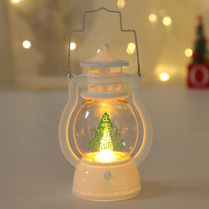 Portable LED oil lamp Christmas decoration lantern hand-held small luminous lantern wholesale