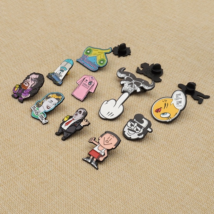 Bulk wholesale custom metal zinc alloy iron enamel lapel pin