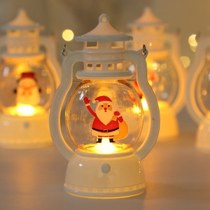 Portable LED oil lamp Christmas decoration lantern hand-held small luminous lantern wholesale