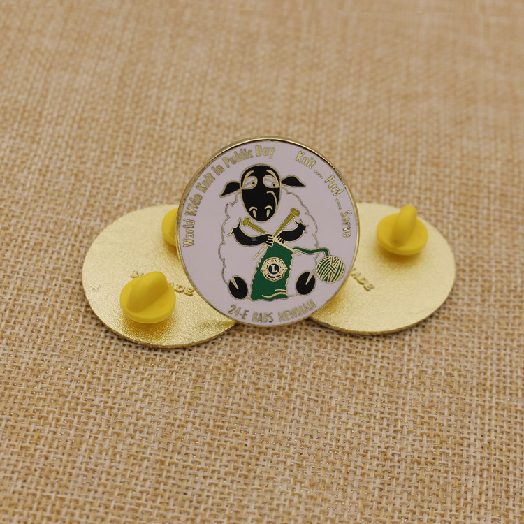 Custom Logo OEM round Shape Metal Lapel Pin Soft Enamel Badge for Hat Pins Metal Crafts