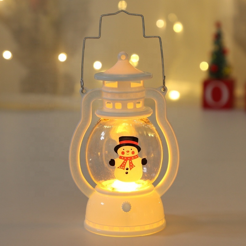 Portable LED oil lamp Christmas decoration lantern hand-held small luminous lantern wholesale