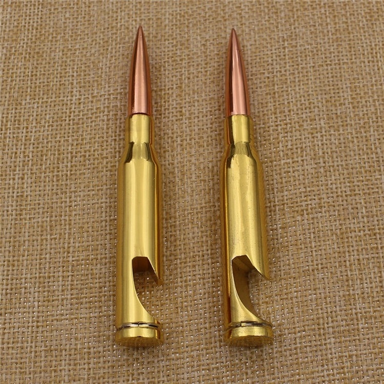 Custom Personalized  Bullet Shell Casing 50 Caliber Blank Metal Bullet Bottle Opener