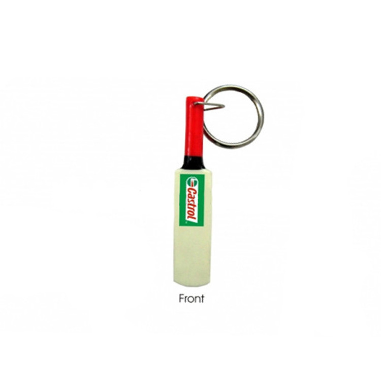 Promotion custom metal laser engrave cricket keychain