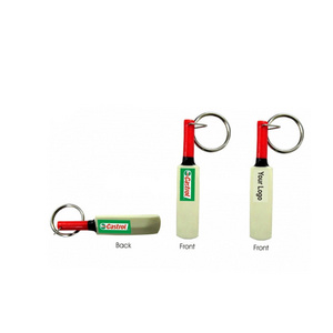 Promotion custom metal laser engrave cricket keychain