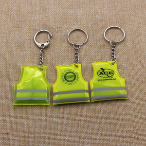 Oem keyholder Maker Supplier Personalized Flashing Key Ring Light 2D Key Chain Custom Plastic Soft Pvc Led Reflective Keychain