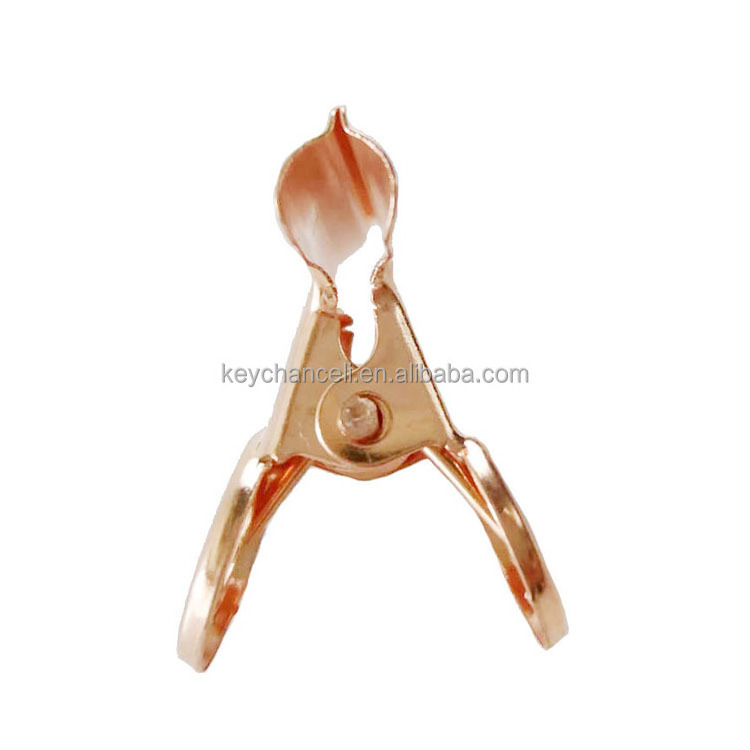 20mm rose gold small size metal clip mini metal bulldog clip for food bag coffee bag bread bag