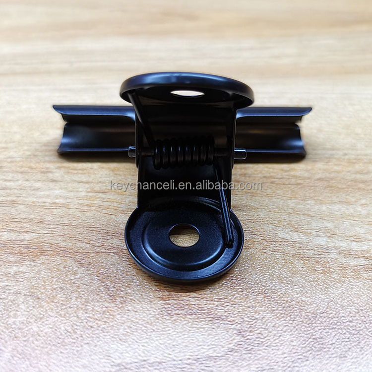 63mm baking varnish black clamp for paper metal bulldog clip for food bag photo bill