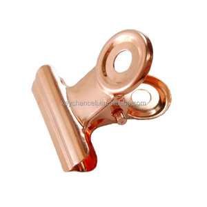 20mm rose gold small size metal clip mini metal bulldog clip for food bag coffee bag bread bag