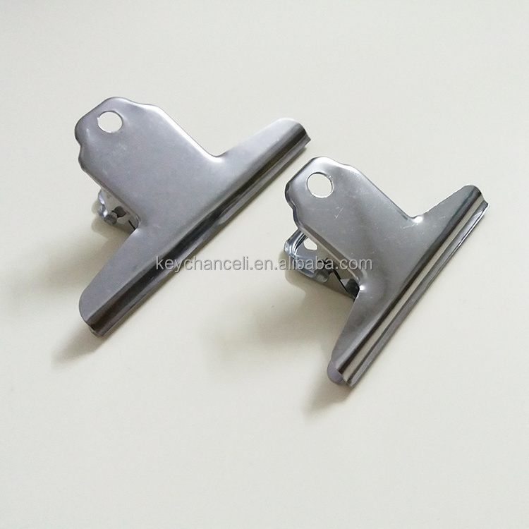 100mm stainless steel 410 binder Clips Clamps metal paper clip food bag clip