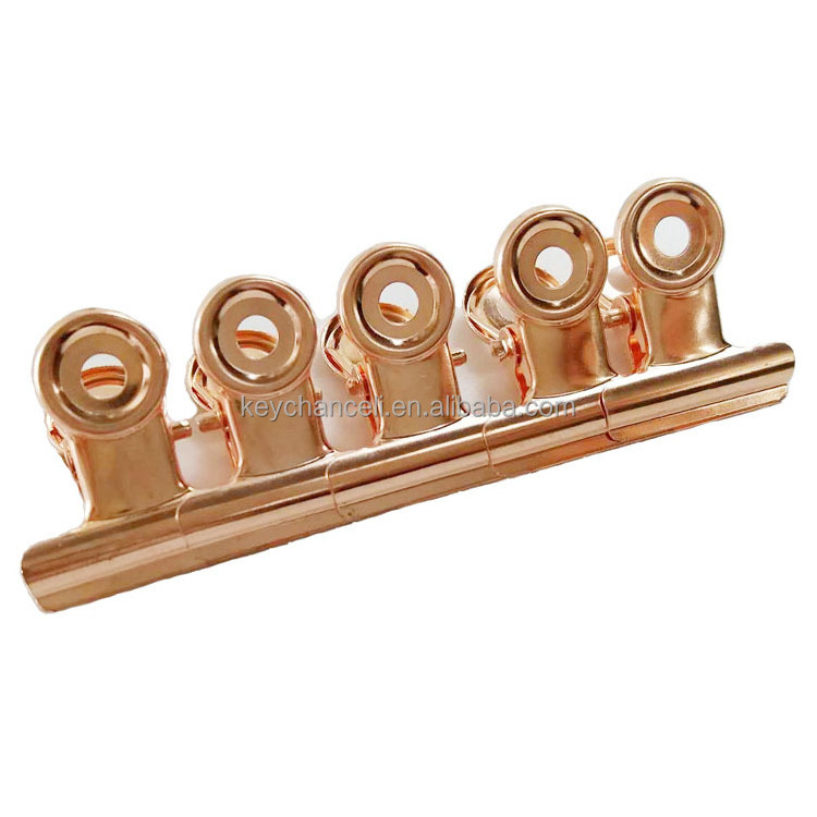 20mm rose gold small size metal clip mini metal bulldog clip for food bag coffee bag bread bag