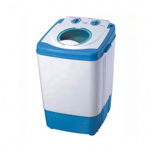 Glass Cover Semi Auto 7Kg Single Tub Washing Machine With Free Dry Iron