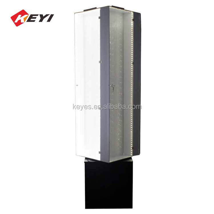 Factory Custom Retail Shop LED Lighting Rotating Acrylic Knife Cabinet,clear Acrylic Knife Display Case Wood/ Acrylic Customized