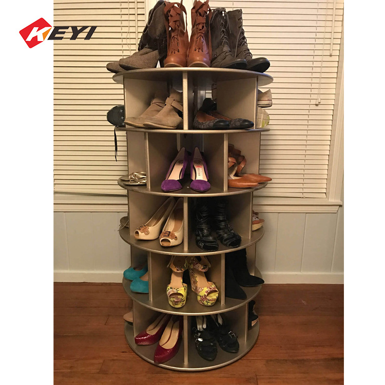 Wholesale  Revolving Shoe Rack Cabinet With  Rotating Rack