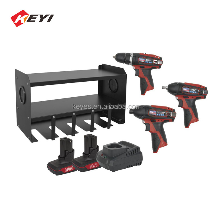 Wall Mounted Power Tool Storage Metal Display Rack Electric Drill Holder Power Tool Organizer Display Stand