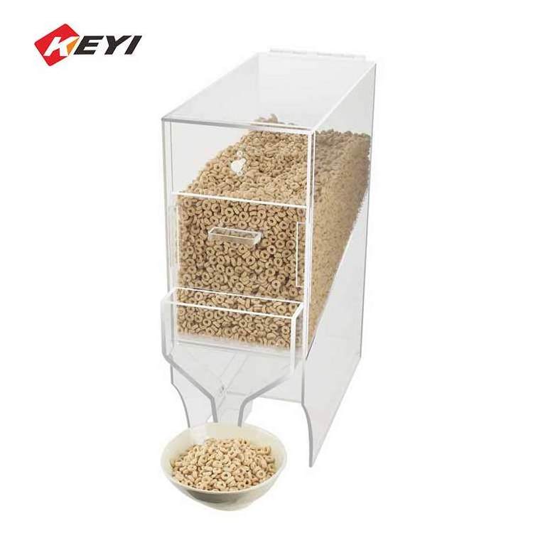 Wholesale Customized Clear Acrylic Food Bin Bulk Food Dispenser